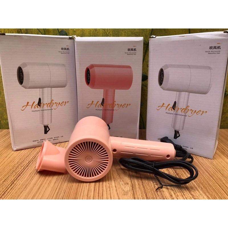 Máy sấy tóc Hao Jiajing nội địa chất lượng sấy mạnh êm chế độ nóng lạnh, máy sấy mini dễ thương