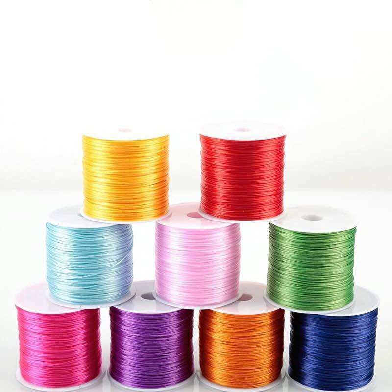 [HCM]Cuộn cước lụa co giãn xâu vòng 50m cuộn dày loại 1