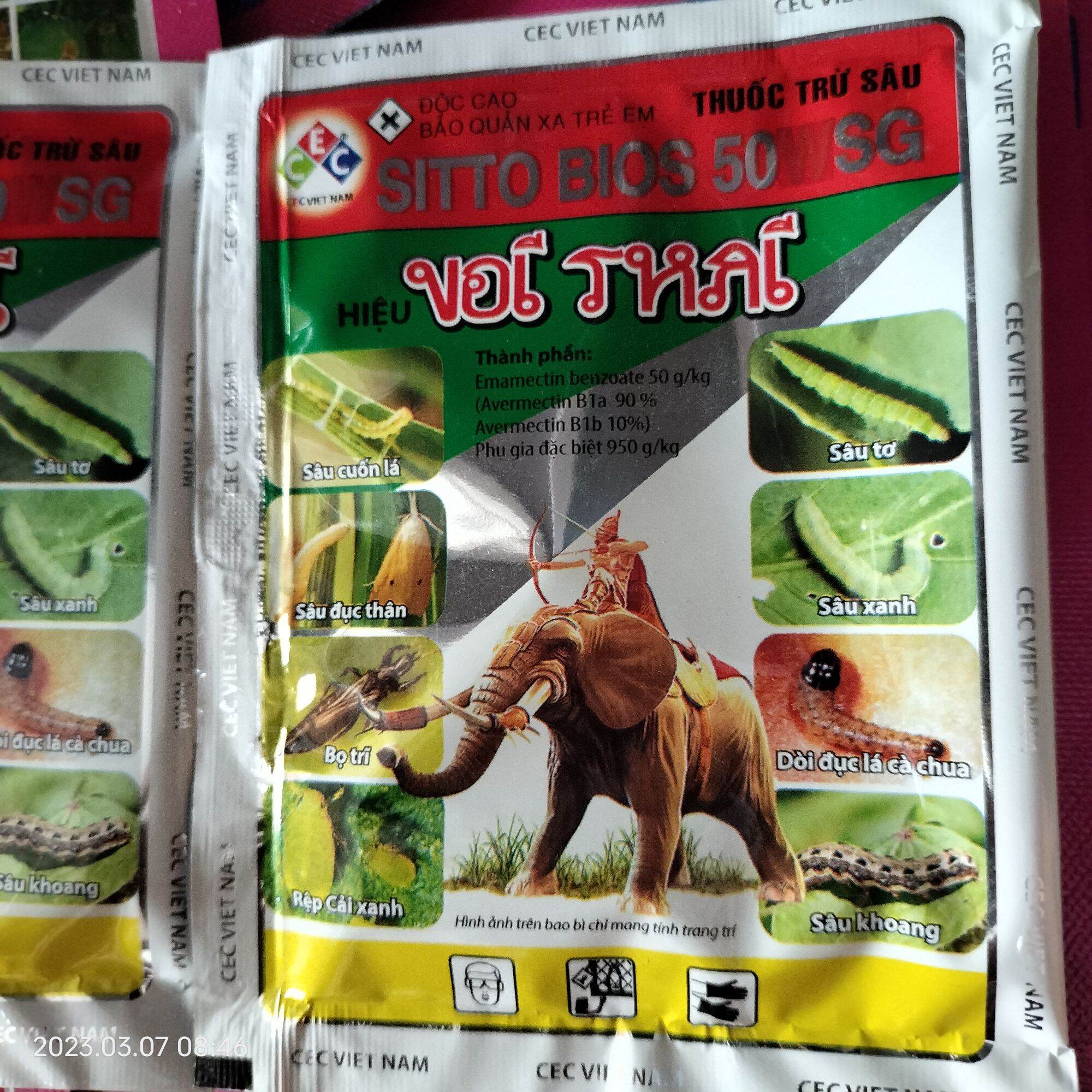 Diệt sâu sinh học hiệu voi thái, diệt sâu cuốn lá, bọ trĩ, nhện gié, nhện đỏ, sâu xanh, sâu tơ, rầy, rệp,........