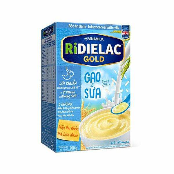 Bột ngọt Ridielac cho bé từ 6 tháng thối trở lên
