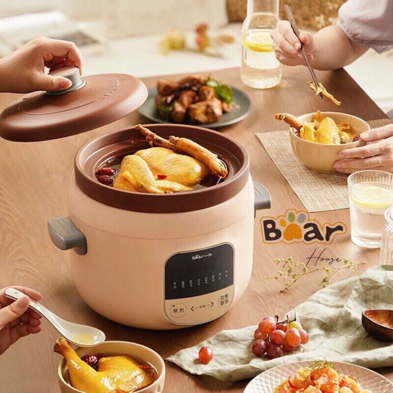 NỒI HẦM CHẬM ĐA NĂNG BEAR D30L3 DUNG TÍCH 3L