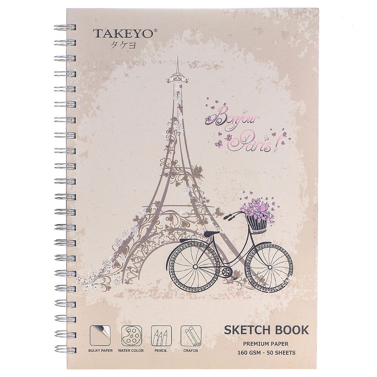 Tập Vẽ Lò Xo Takeyo A4 50 Tờ 8524