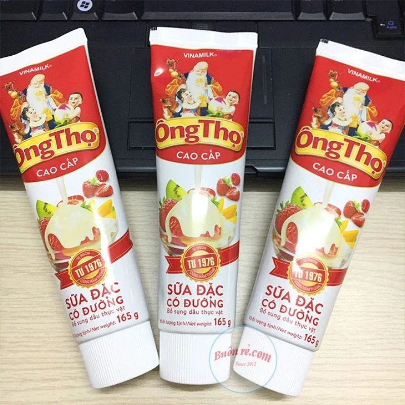 SỮA ÔNG THỌ DẠNG TUÝP 165G SỮA ĐẶC CÓ ĐƯỜNG