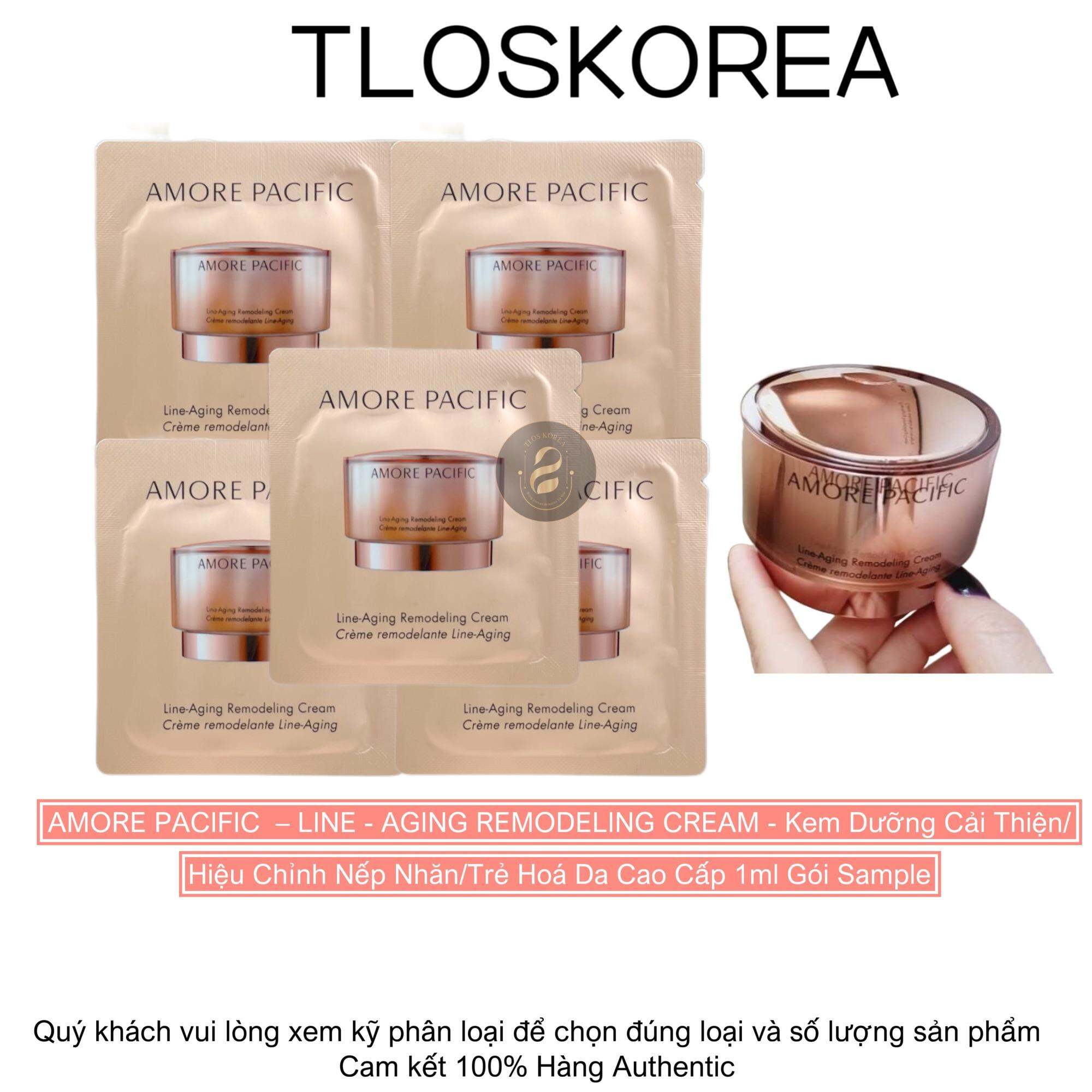 AMORE PACIFIC–LINE-AGING REMODELING CREAM - Kem Dưỡng Cải Thiện/Hiệu Chỉnh Nếp Nhăn/Trẻ Hoá Da Cao Cấp 1ml Gói Sample