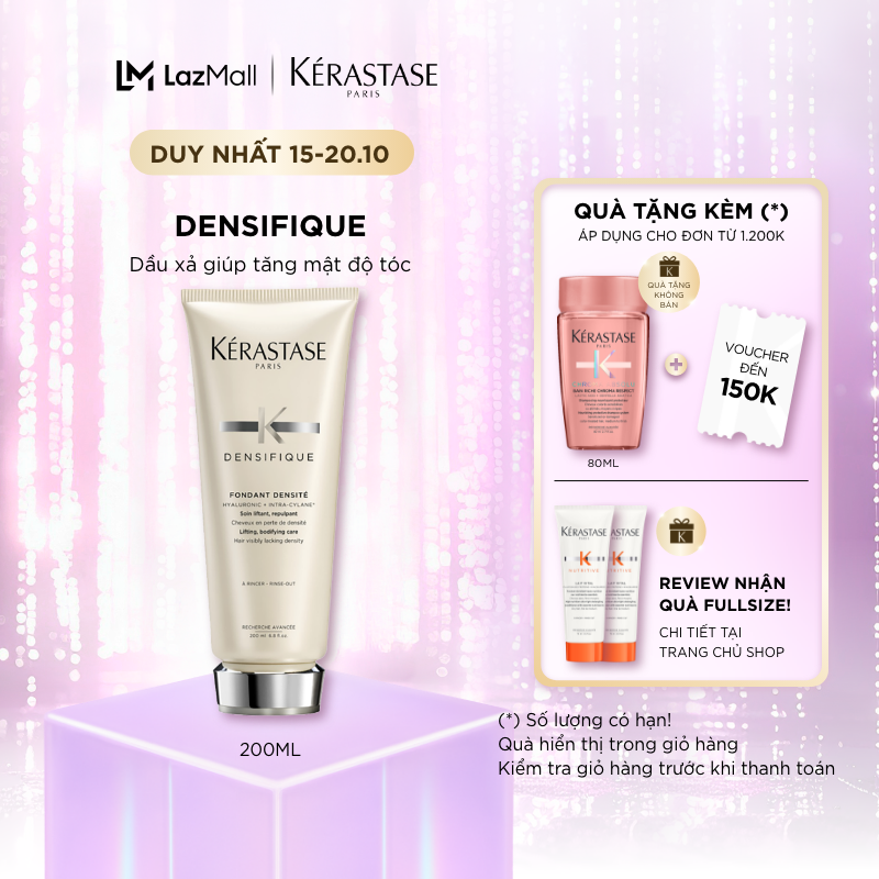 Dầu xả giúp tăng mật độ & làm dày tóc - Kérastase Densité Fondant 200ml