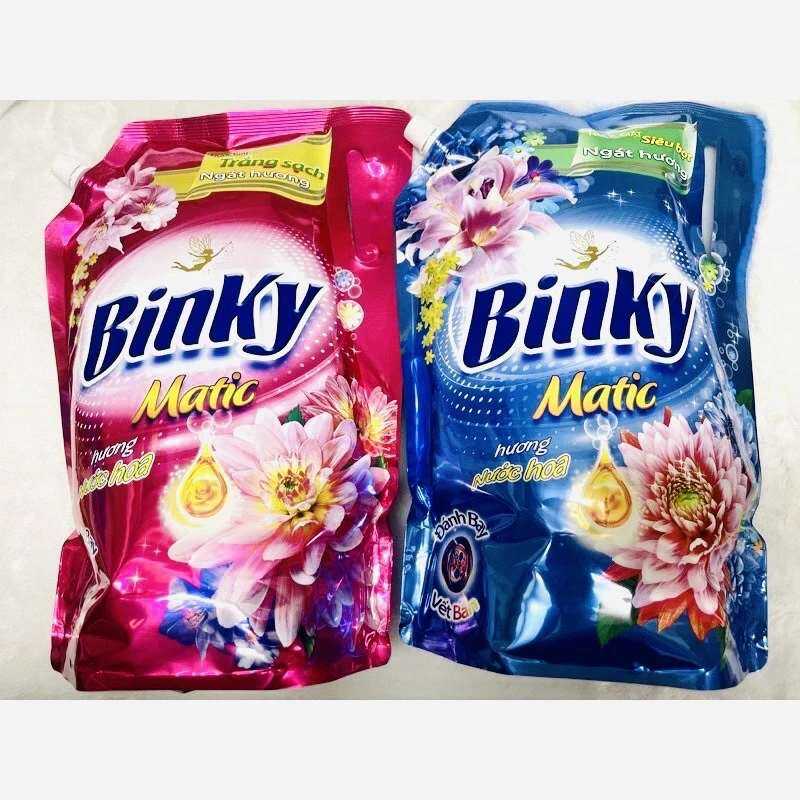 Nước Giặt Binky 3,1l hương hoa thơm ngát, đánh bay vết bẩn.