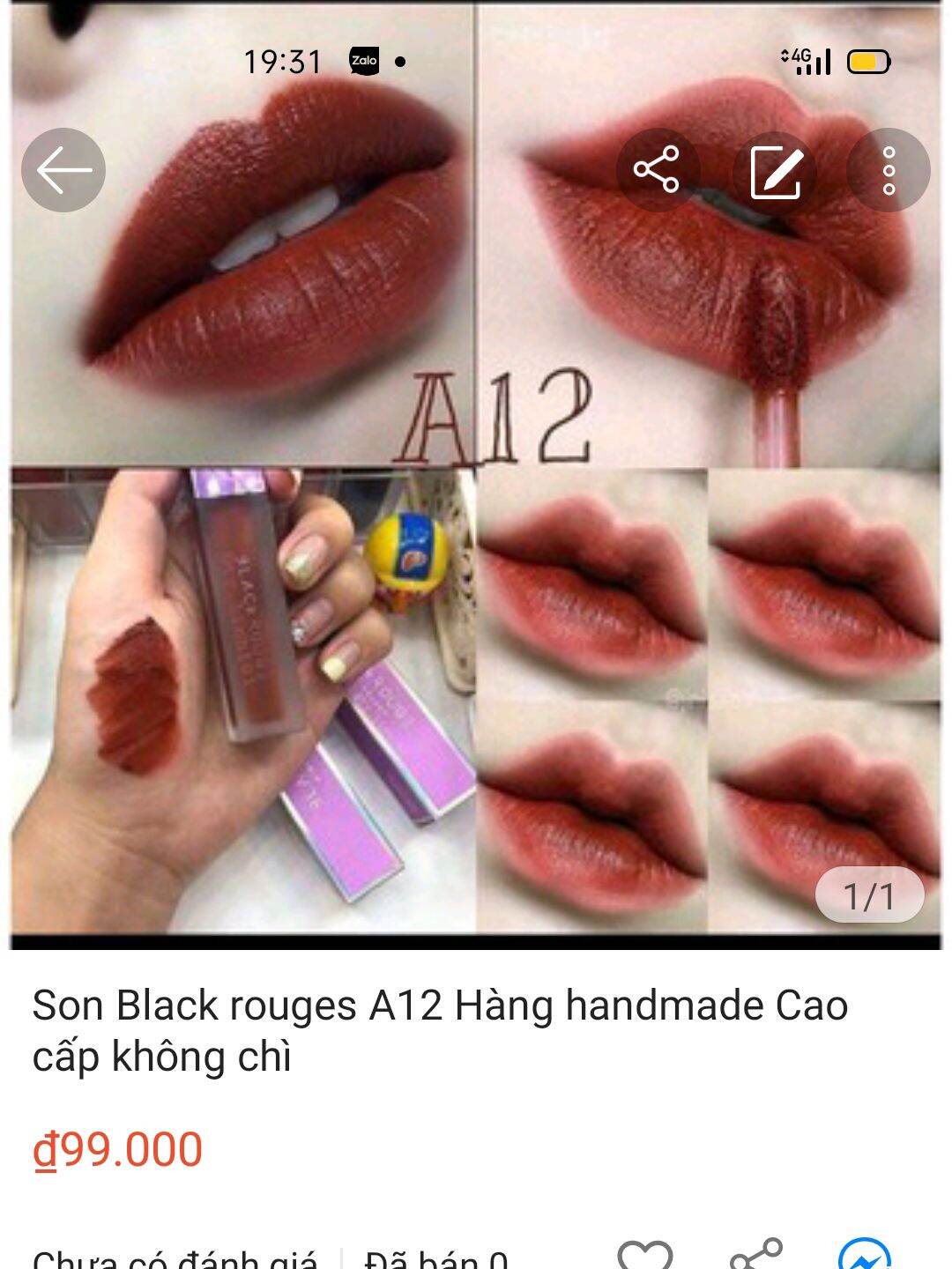 [HCM]Son Black rouge A12 ( kèm quà)