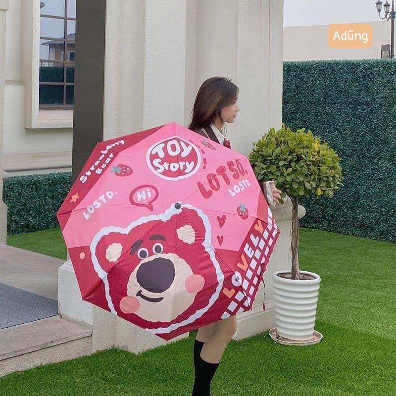 Ô gấp gọn hình gấu dâu