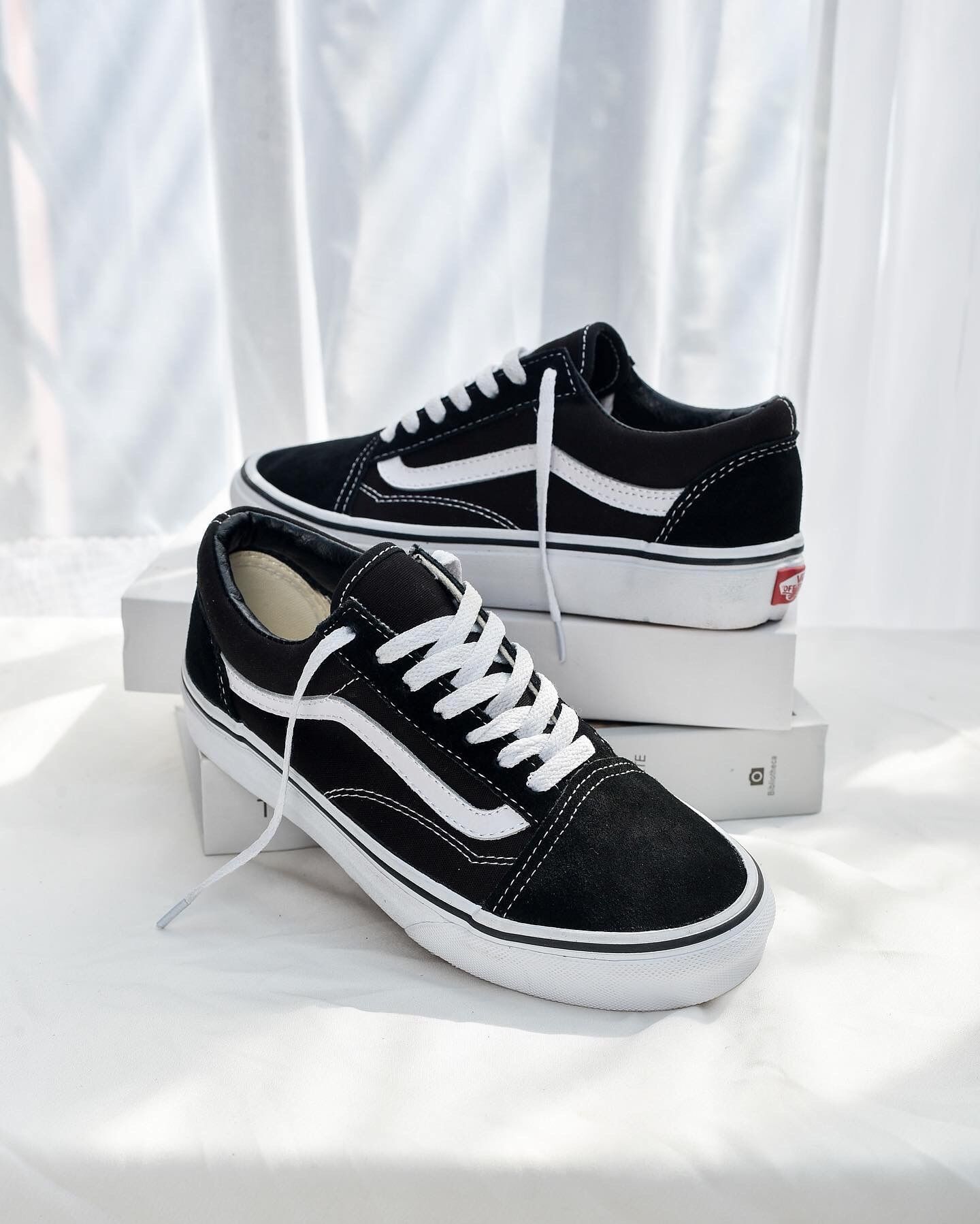 VANS OLD SKOOL BLACK WHITE [CHÍNH HÃNG]