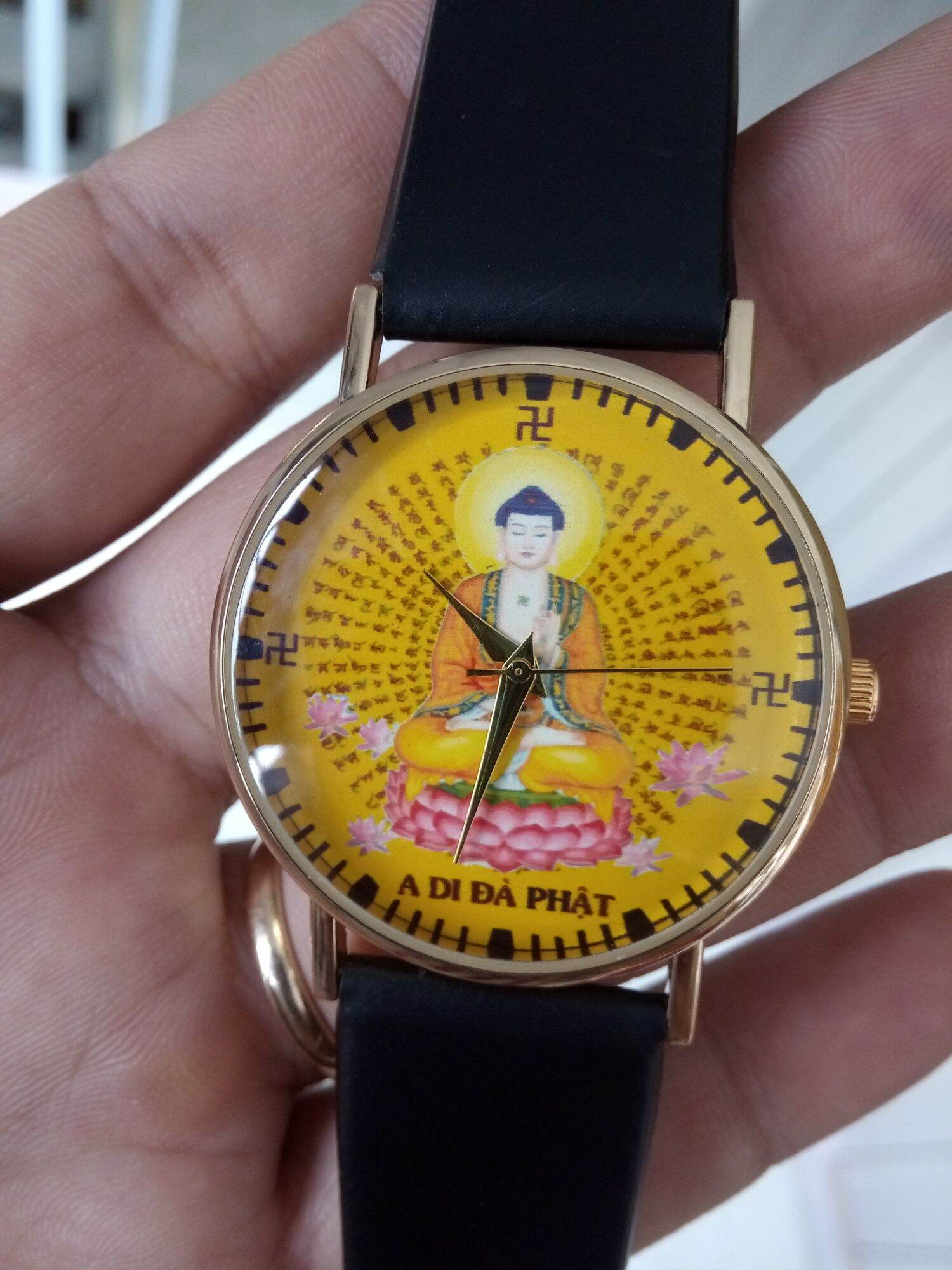 Đồng hồ nam Pin Phật A Di Đà size mặt 40mm