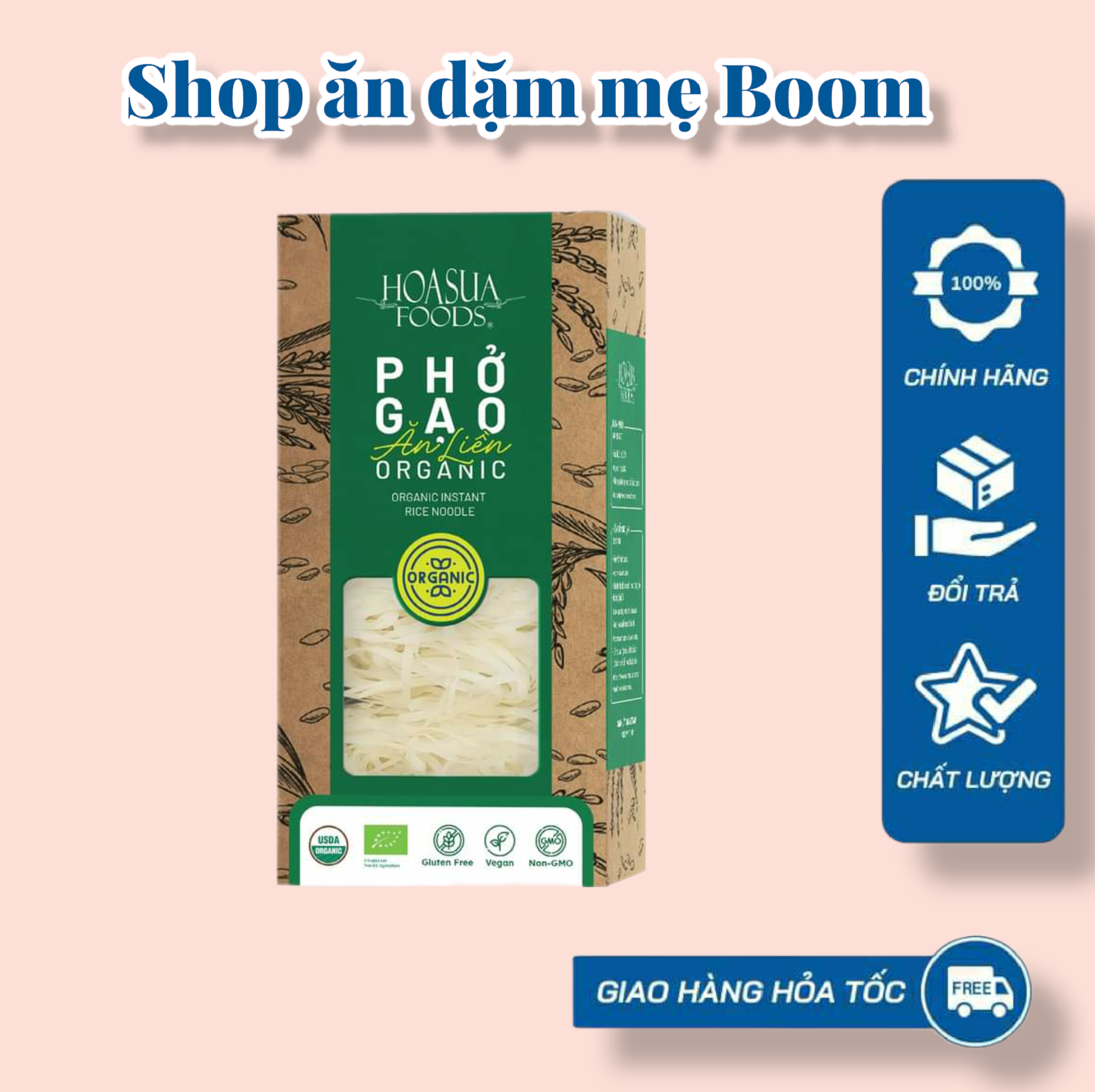Phở gạo ăn liền hữu cơ Hoa sữa