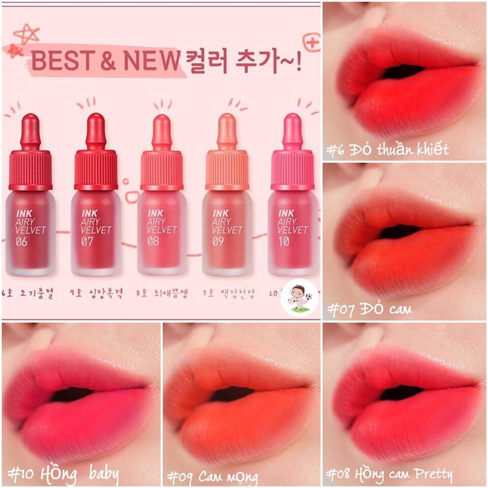 Son ink airy velvet 01 02 03 04 06 07 08