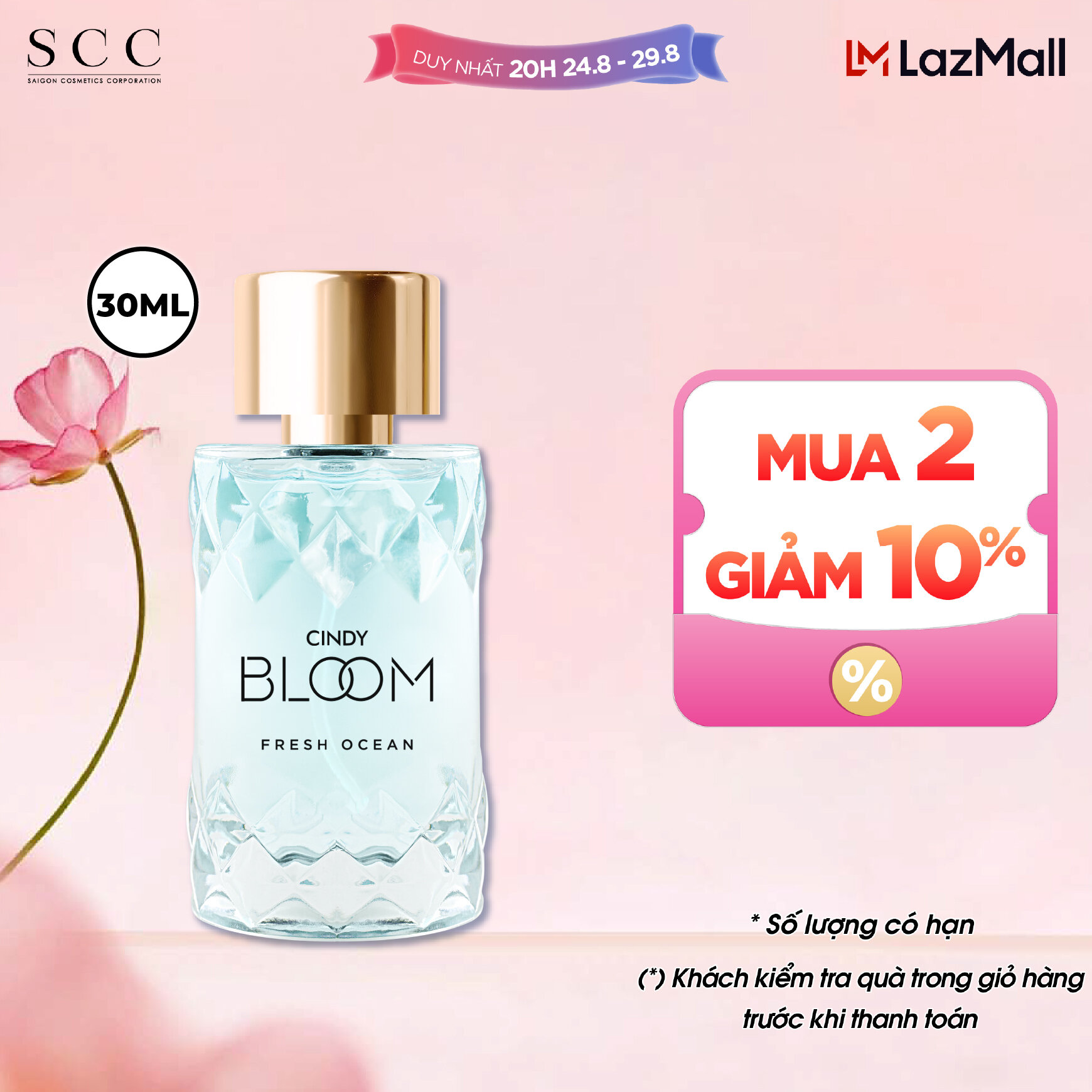 Nước hoa nữ Cindy Bloom Fresh Ocean năng động trẻ trung 30ml