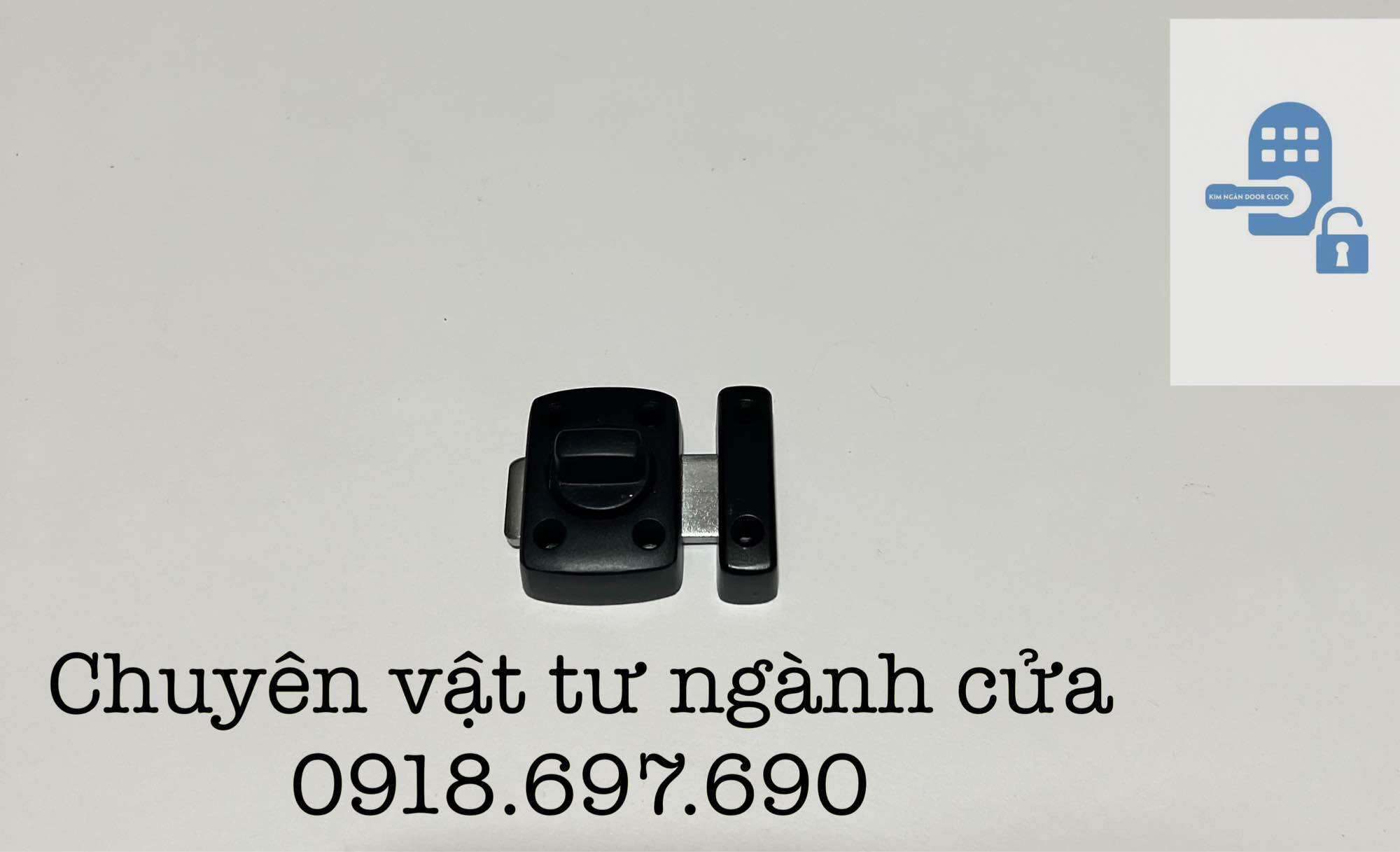 Chốt vặn - xoay cửa đi màu đen