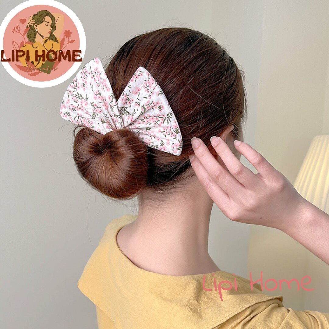 Kẹp tóc xoắn tạo nơ bướm nhiều mẫu
