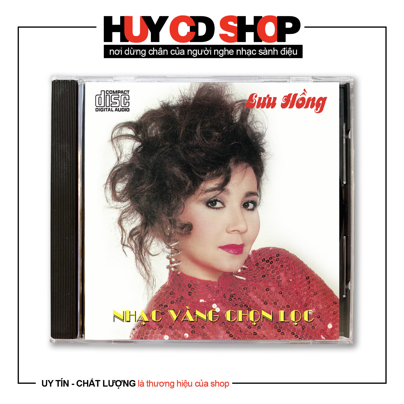 Đĩa cd lưu hồng nhạc vàng chọn lọc nhạc trữ tình bolero đĩa lòng trắng chất lượng cao âm thanh chuẩn huy cd shop