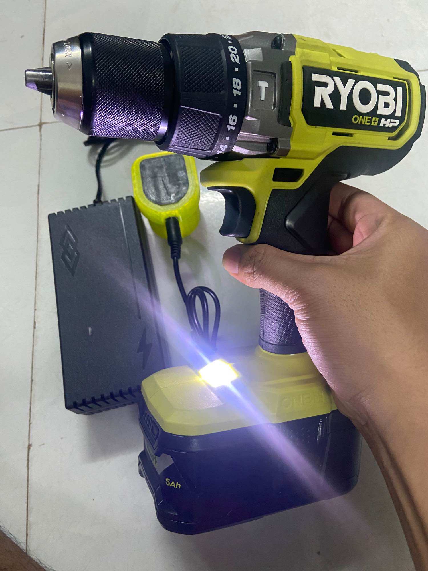 Máy khoan ryobi 18v one+hp 3 chức năng đời 2024- hàng bãi mỹ cao cấp búa bêtong 0971.72.70.74
