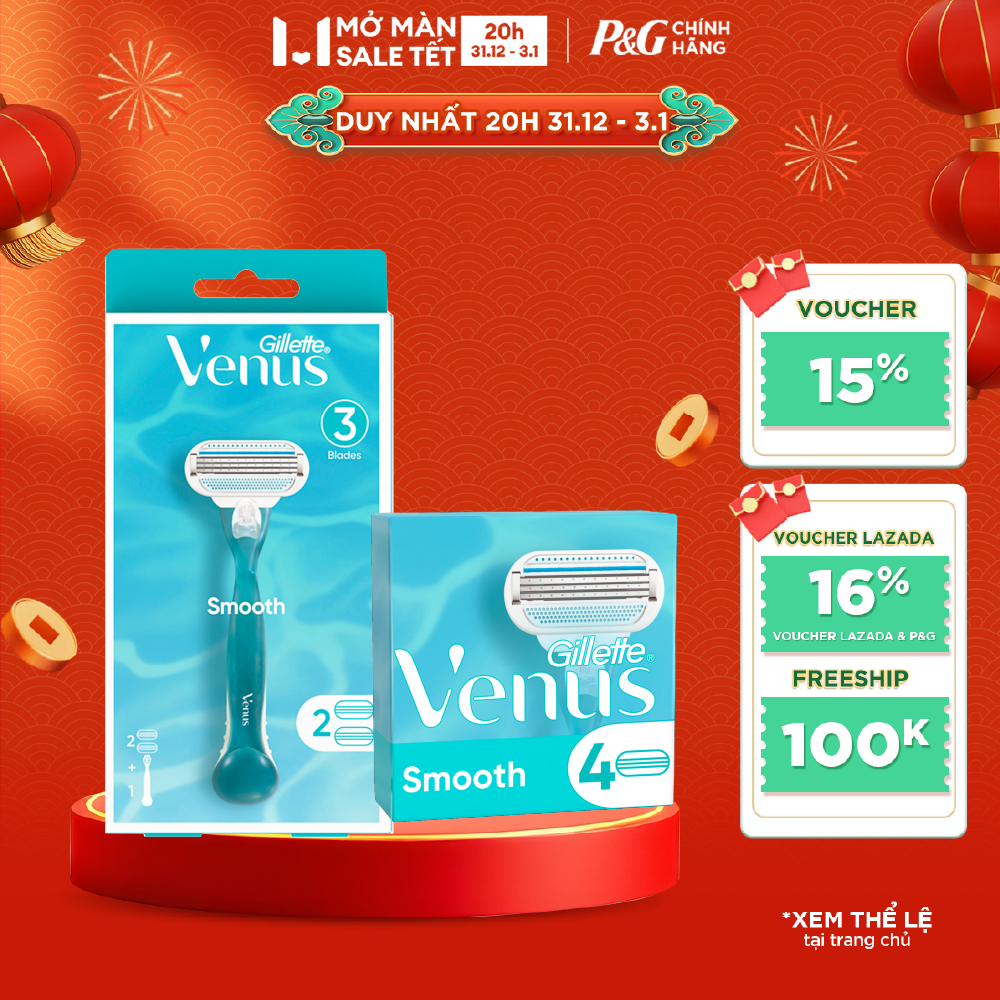  Bộ Dao Cạo Nữ GILLETTE Venus Smooth 