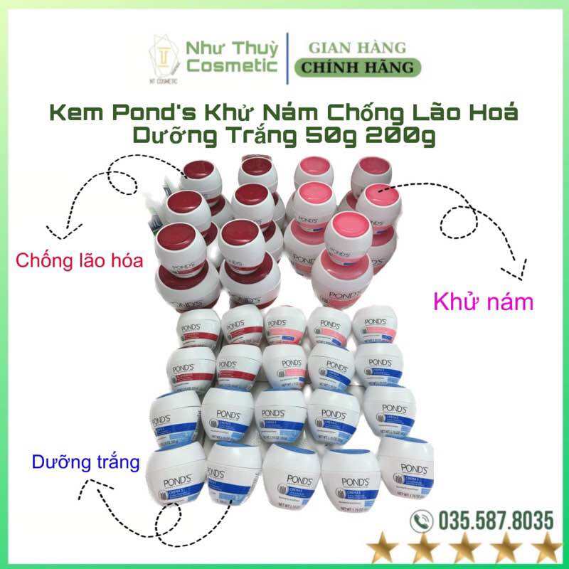 SIZE 200G KEM POND MEXICO DƯỠNG TRẮNG DA GIẢM NÁM TÀN NHANG