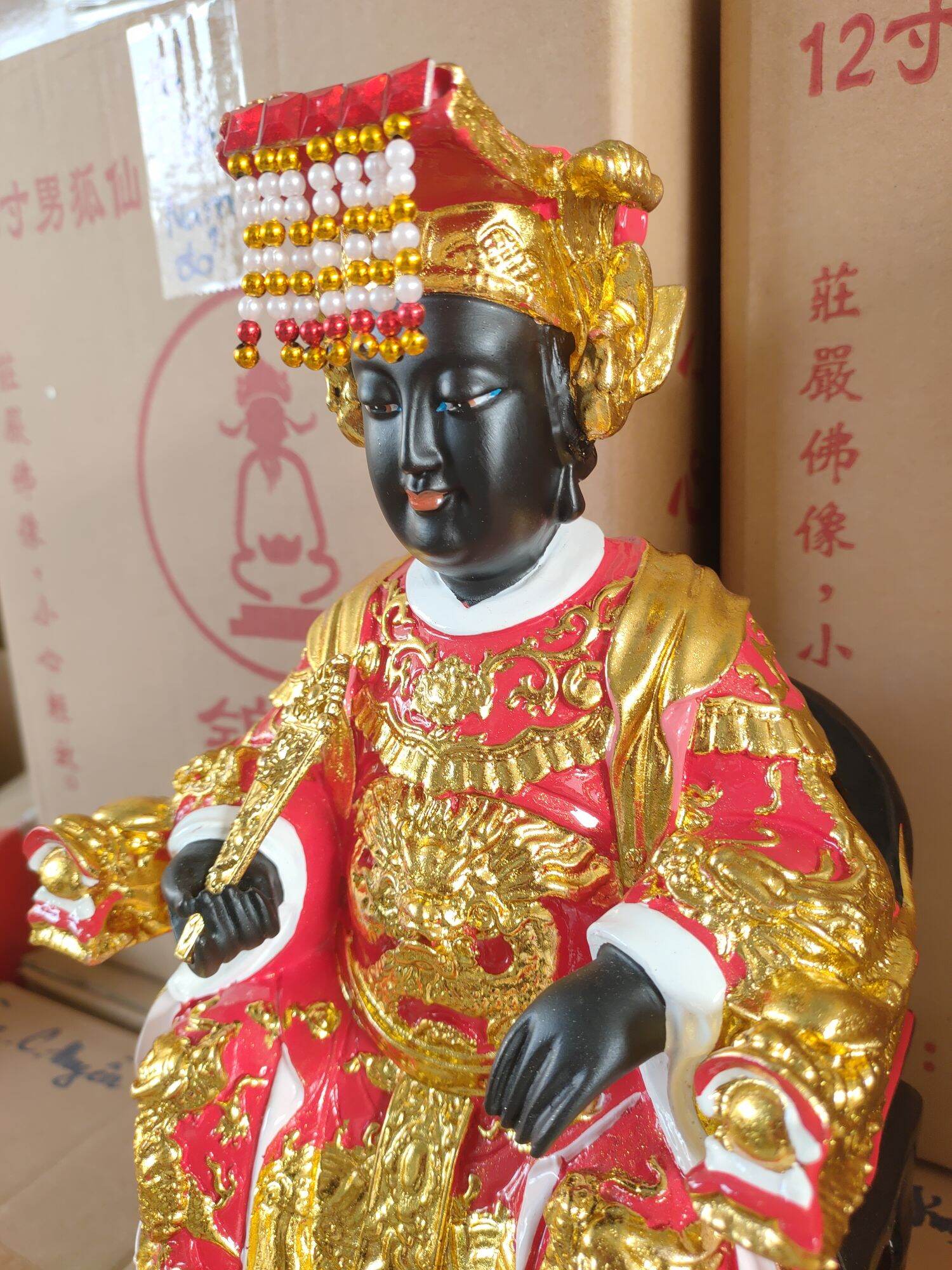 Tượng Linh Sơn Thánh Mẫu. Bà Đen 30cm