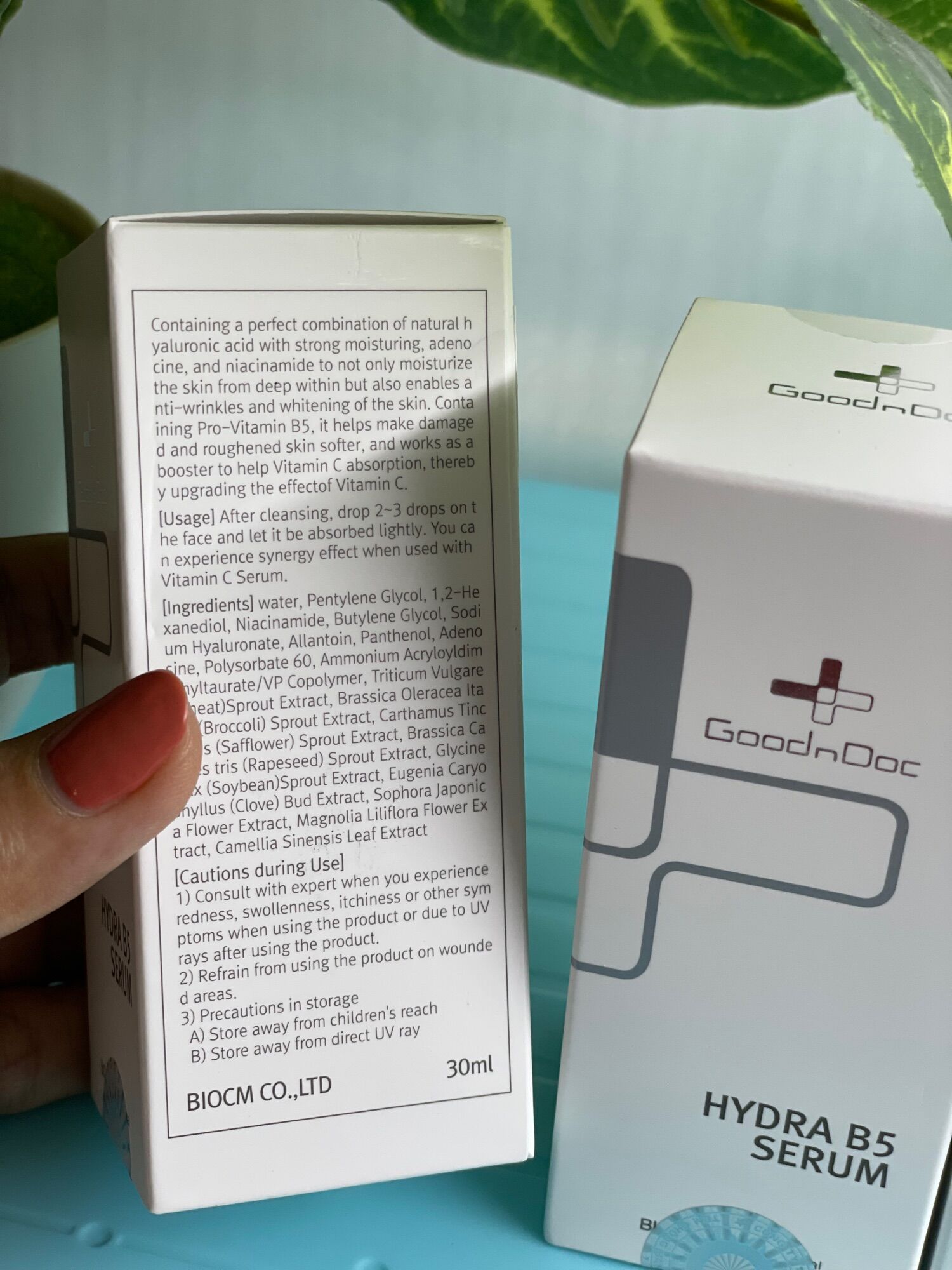 TINH CHẤT DƯỠNG ẨM TRẮNG DA GOODNDOC HYDRA B5 SERUM 30ml