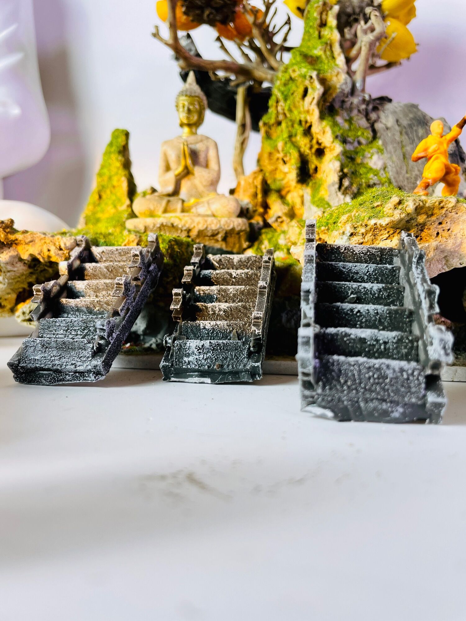 Bậc thang ngắn B2 trang trí tiểu cảnh, non bộ, terrarium