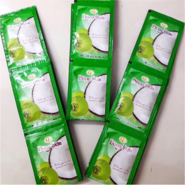 Set 4 gói dầu gội Bông Dừa Cửu Long