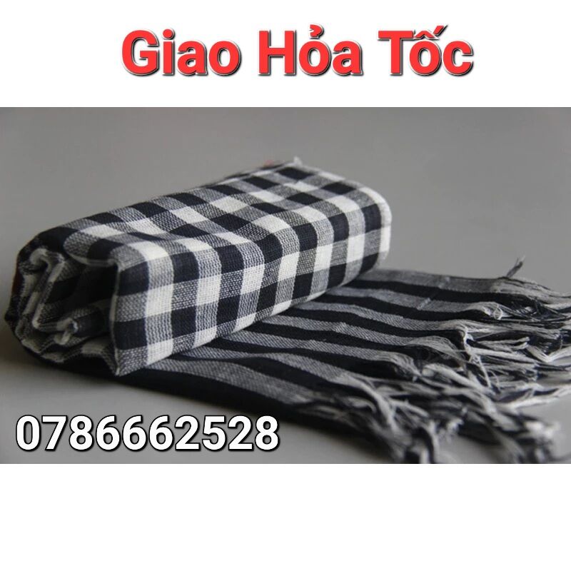 Khăn rằn Nam Bộ kích thước 160cm x 60cm vải cotton 100% cao cấp