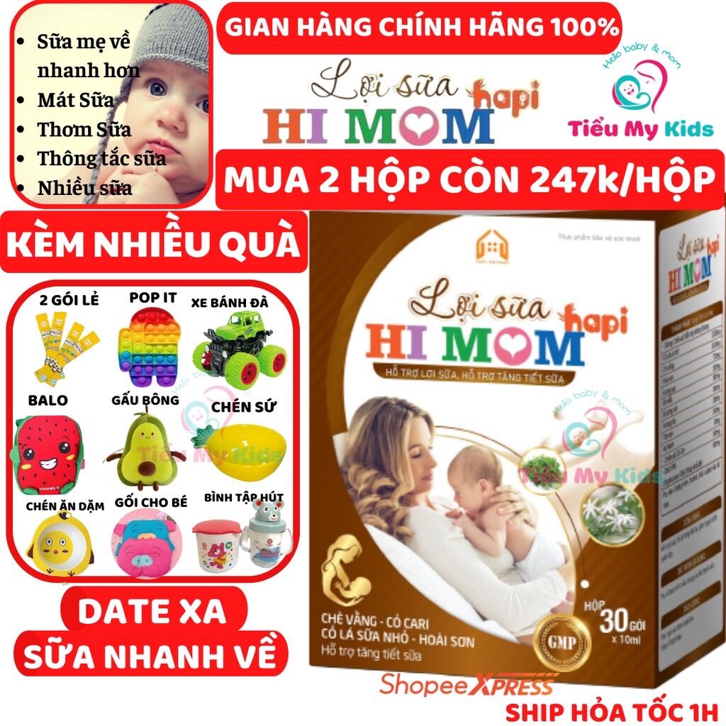 Lợi sữa hi mom hapi-giúp gọi sữa về, thông tắc tuyến sữa,mát sữa,thơm sữa ,tốt cho mẹ sau sinh