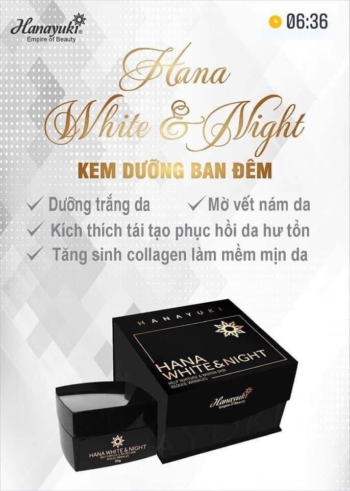 Kem Đêm Hanayuki - Hana white night