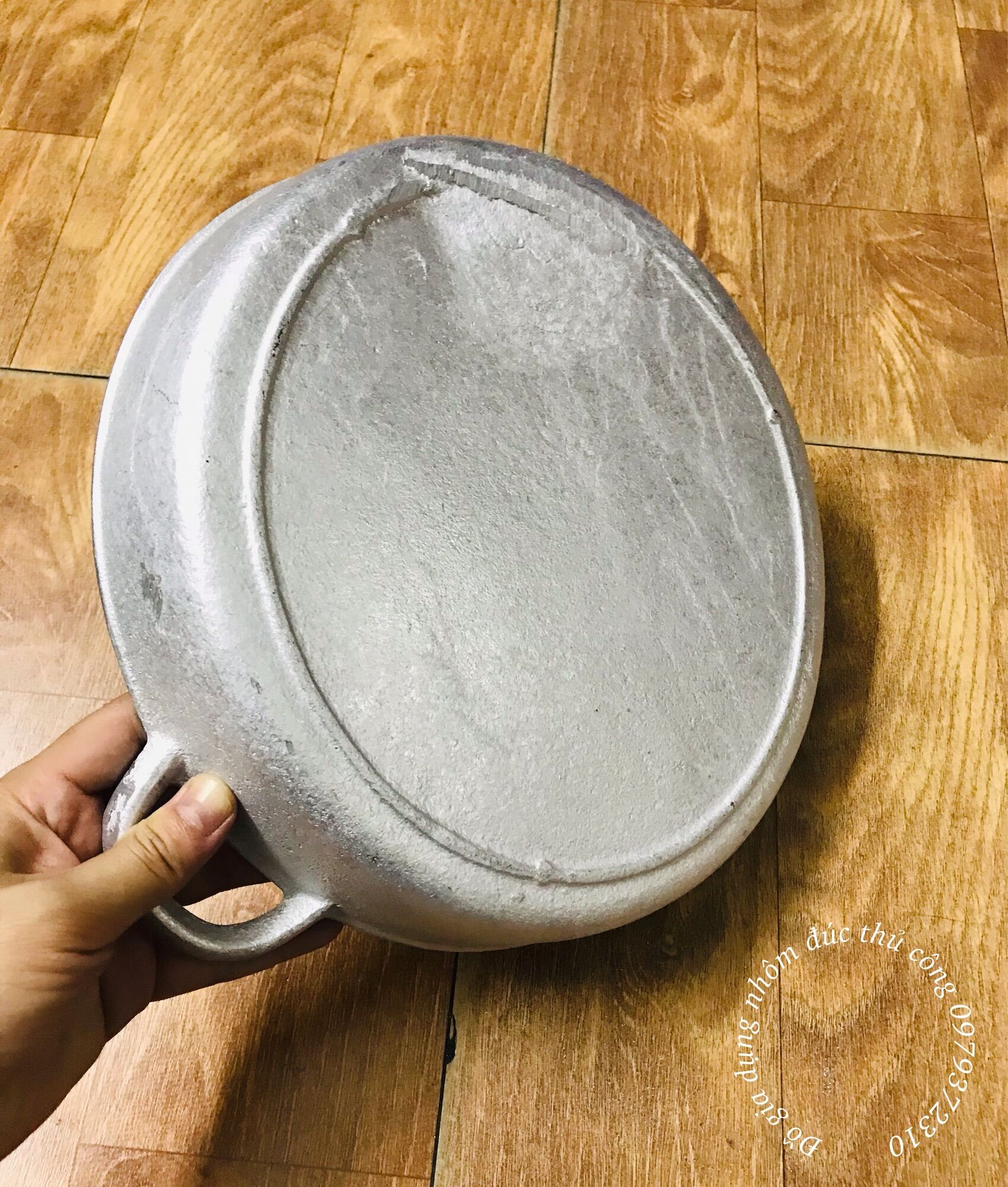 CHẢO GANG ĐÚC THỦ CÔNG LÀNG NGHỀ 29CM ĐÁY BẰNG