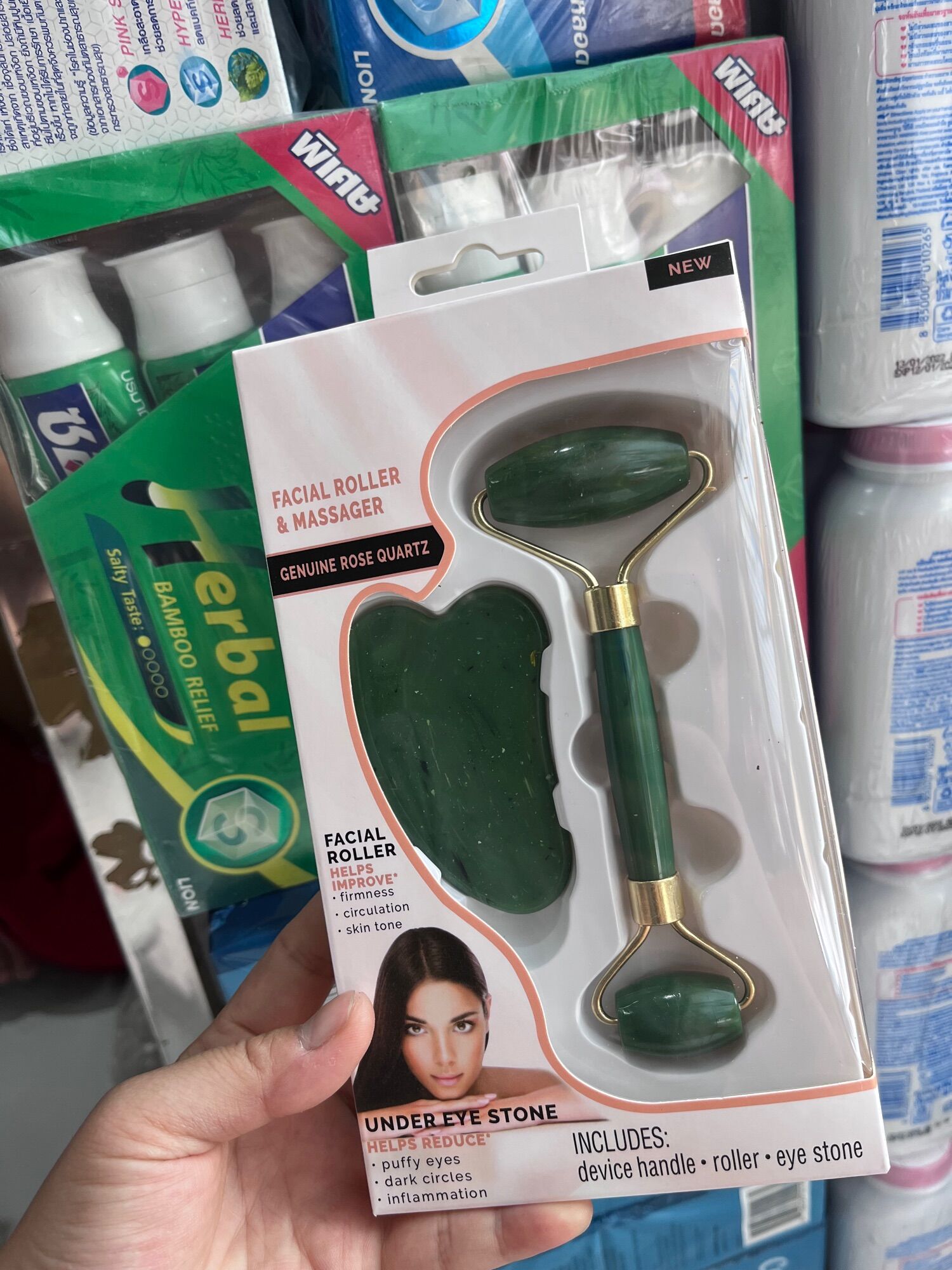 Set thanh lăn đá cẩm thạch massa nâng cơ mặt