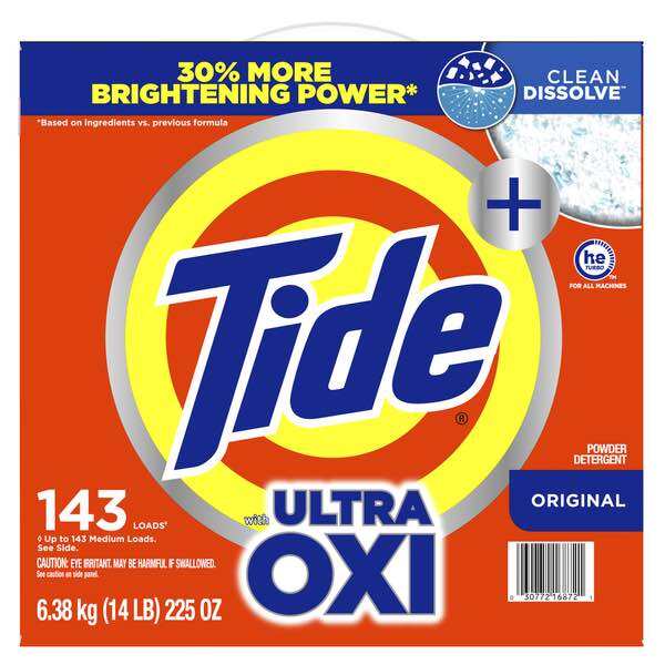 Bột giặt Tide Ultra Oxi Original Powder Laundry Detergent của Mỹ hộp 6380gr
