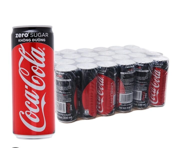 Coca zero thùng 24 lon 320ml