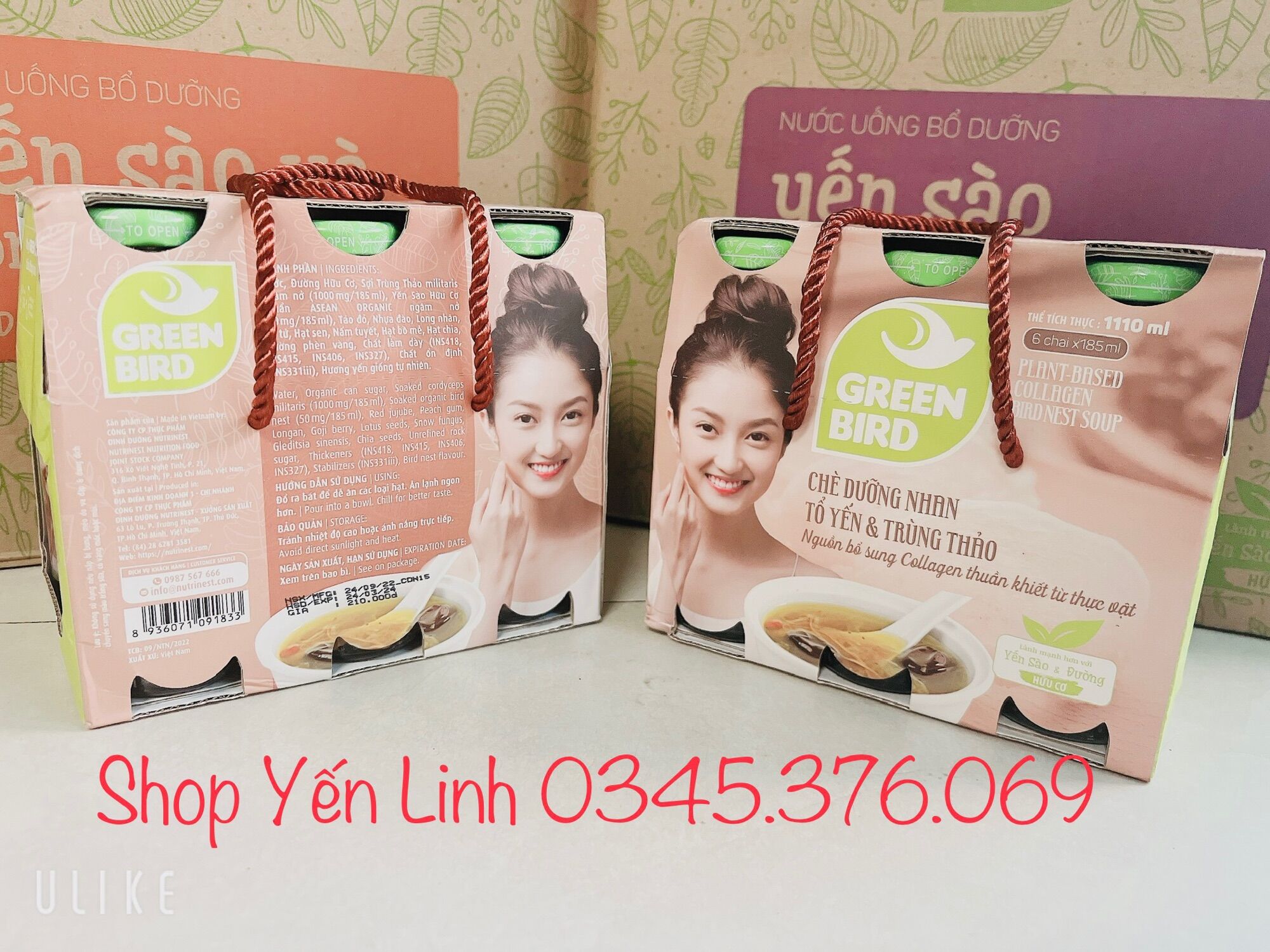 YẾN SÀO VÀ COLLAGEN (Lốc 6 chai x 185ml)