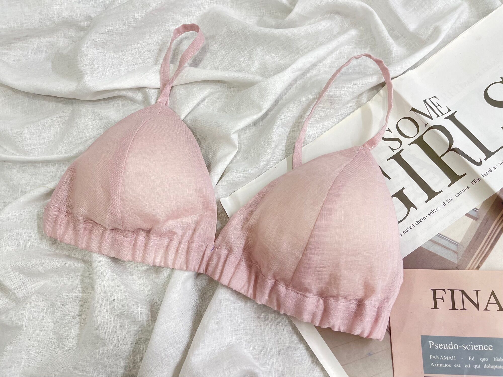 Bra Linen - Áo ngực vải Linen
