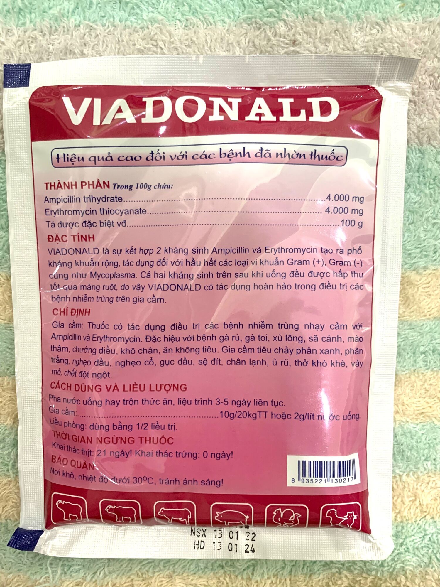 Gà rù gà toi gói 100 gram.
