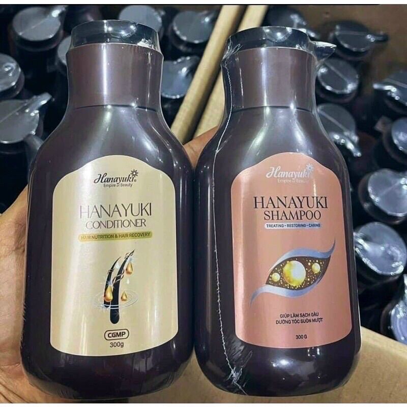 Combo dầu gội & dầu xả hanayuki