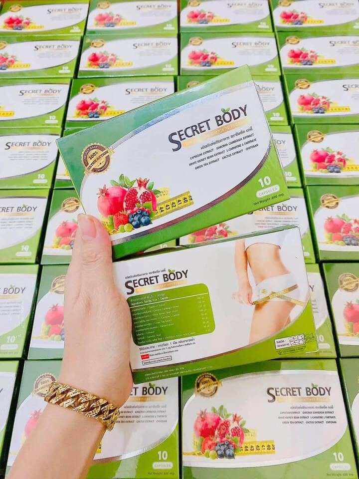 Viên giảm cân secret body thái lan hộp 10 viên