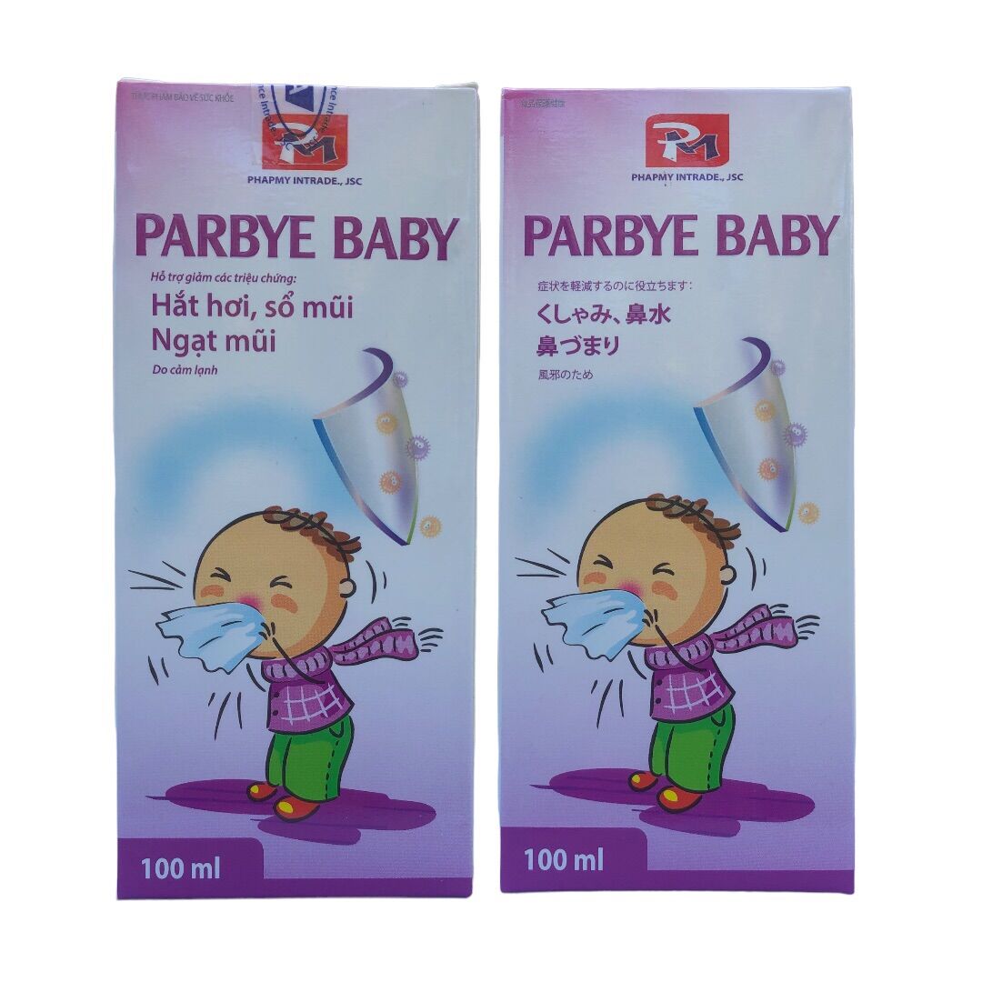 Siro sổ mũi ngạt mũi Parbye baby