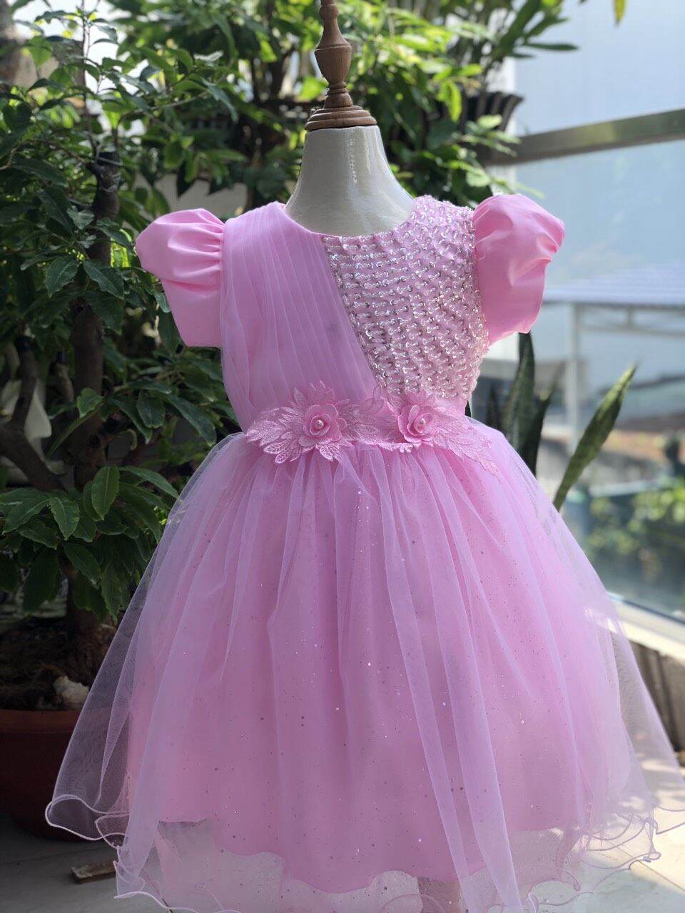 Dam Cong Princess Little Girl's Sequins and Handmade Stones with a Luxurious Design Waistband - 3