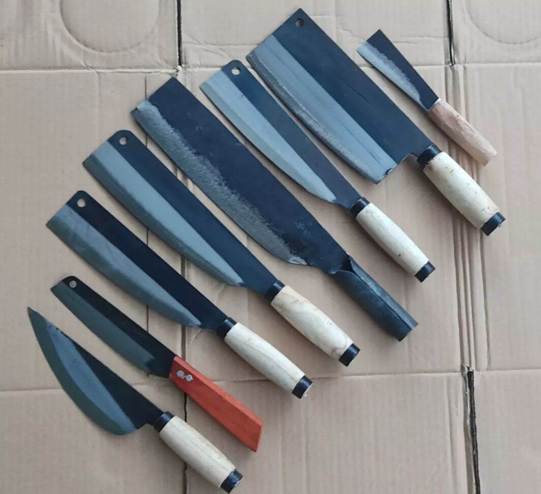 CS001  , Bộ dao 8 món , 10 món , DAO SASHIMI Rèn từ làng nghể thủ công ,  độ bén và độ bền cao