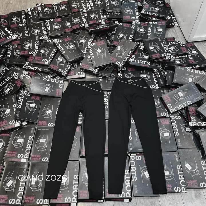 Quần leging nữ cạp vạt chéo co dãn lưng cao