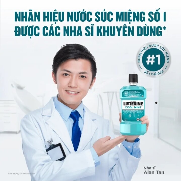 Nước súc miệng Listerine Coolmint 750 ml