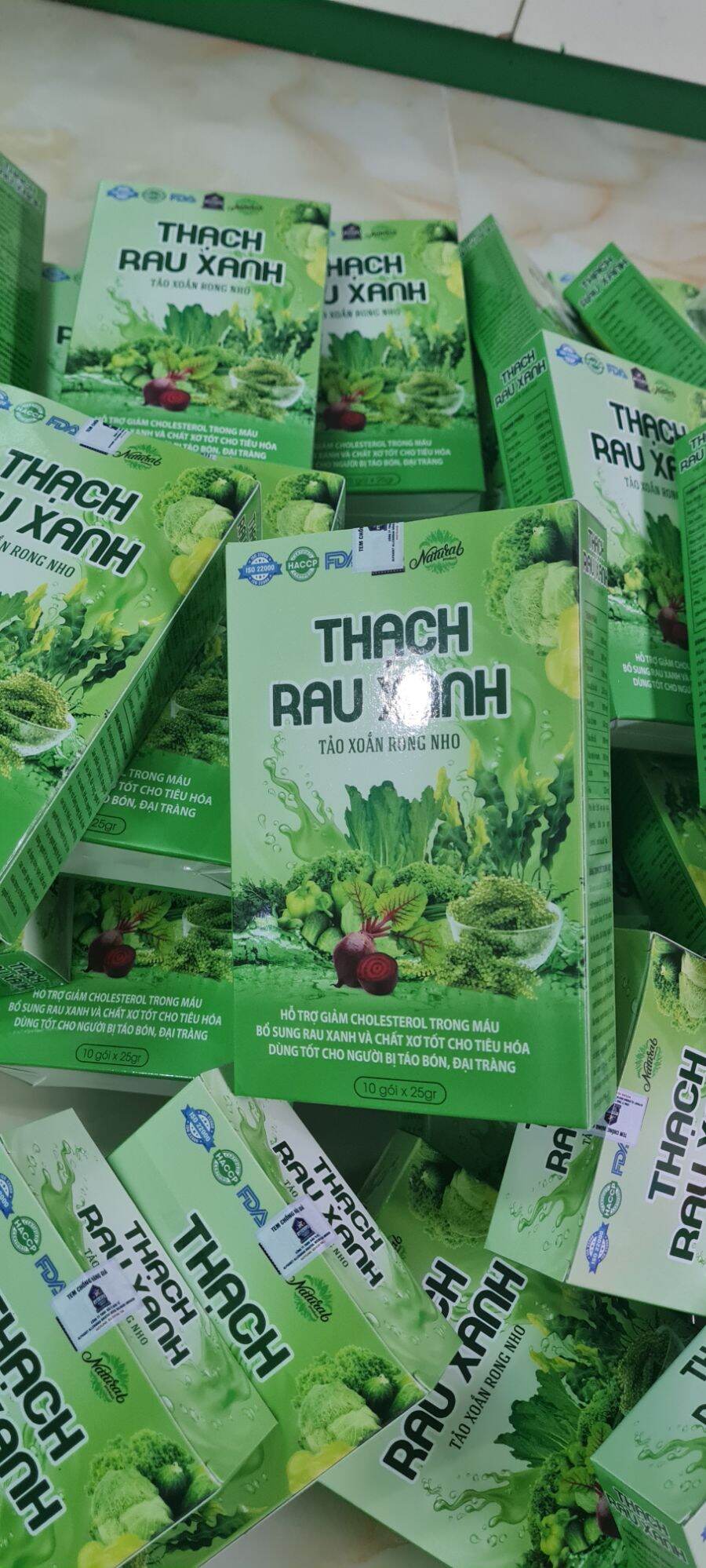 Thạch rau xanh hữu cơ combo 5 hộp