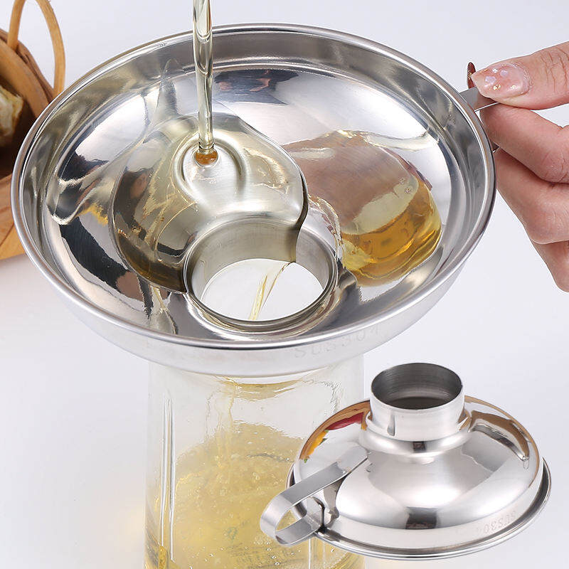 Phễu Lọc Đường Kính Lớn Inox 304 Phễu Lọc Thực Phẩm Nhà Bếp Gia Dụng Phễu Lọc Mứt Phễu Miệng Rộng Kim Chi Dầu Rượu