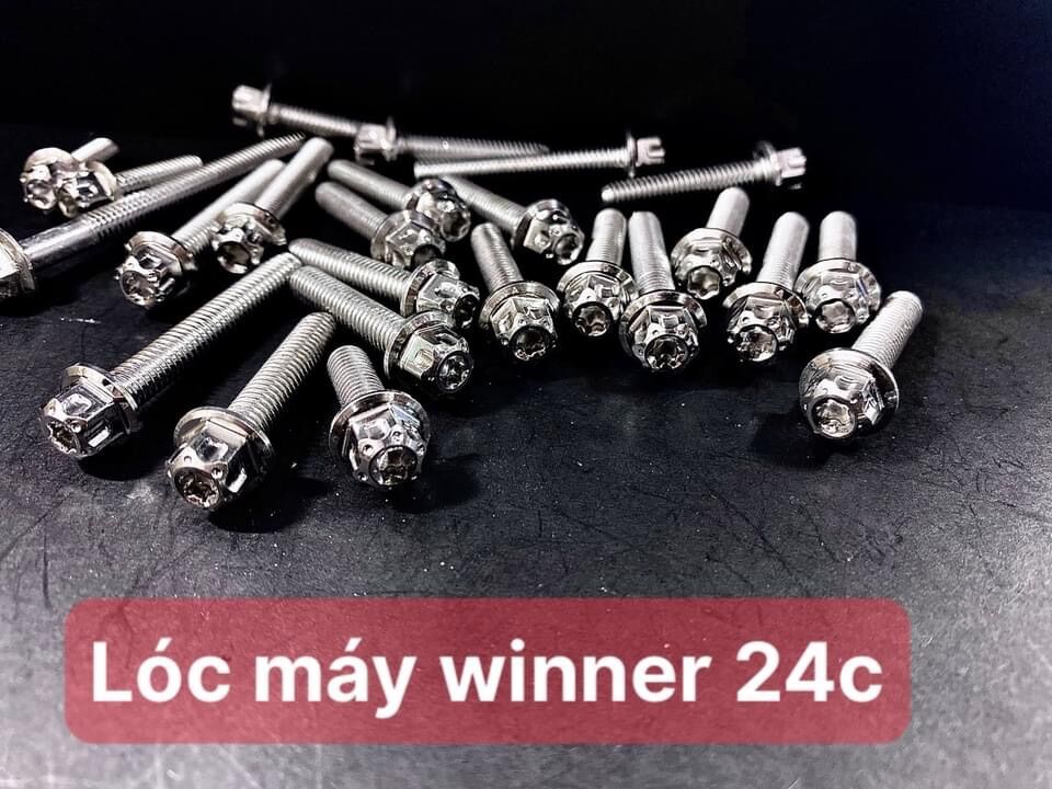 Full Bộ Ốc Lốc máy inox Salaya Winer Sonic " bao sáng "