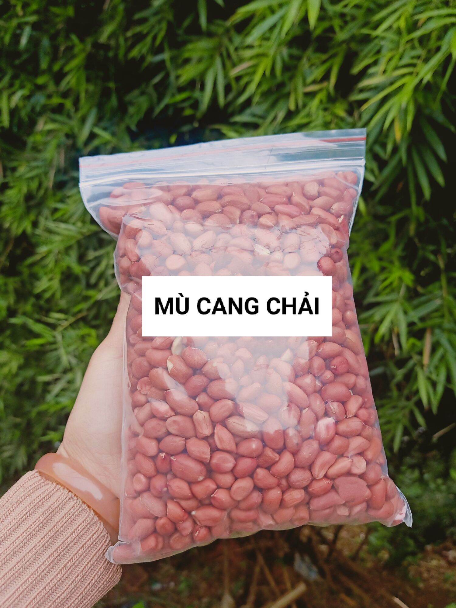Lạc đỏ quê nhà trồng chuẩn sạch bóc vỏ bằng tay túi 1kg