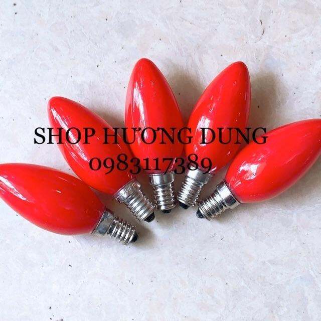 BÓNG ĐÈN NHÓT ĐỎ ĐUI E14 15W