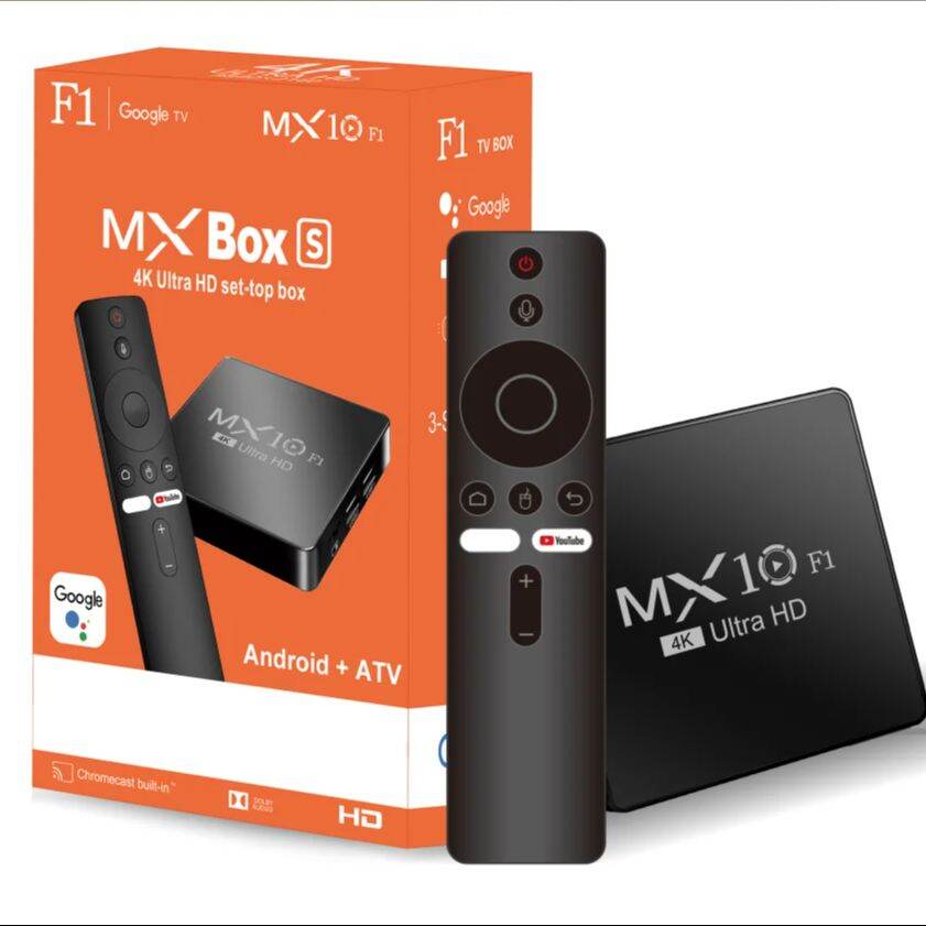 MX10 | MX10 F1 Smart TV Box 4K Ultra HD Android 13 Allwinner H313 Tích Hợp Wi-Fi 2.4G Mali-G31 Có Điều Khiển Từ Xa HDMI-Compatible 2.0